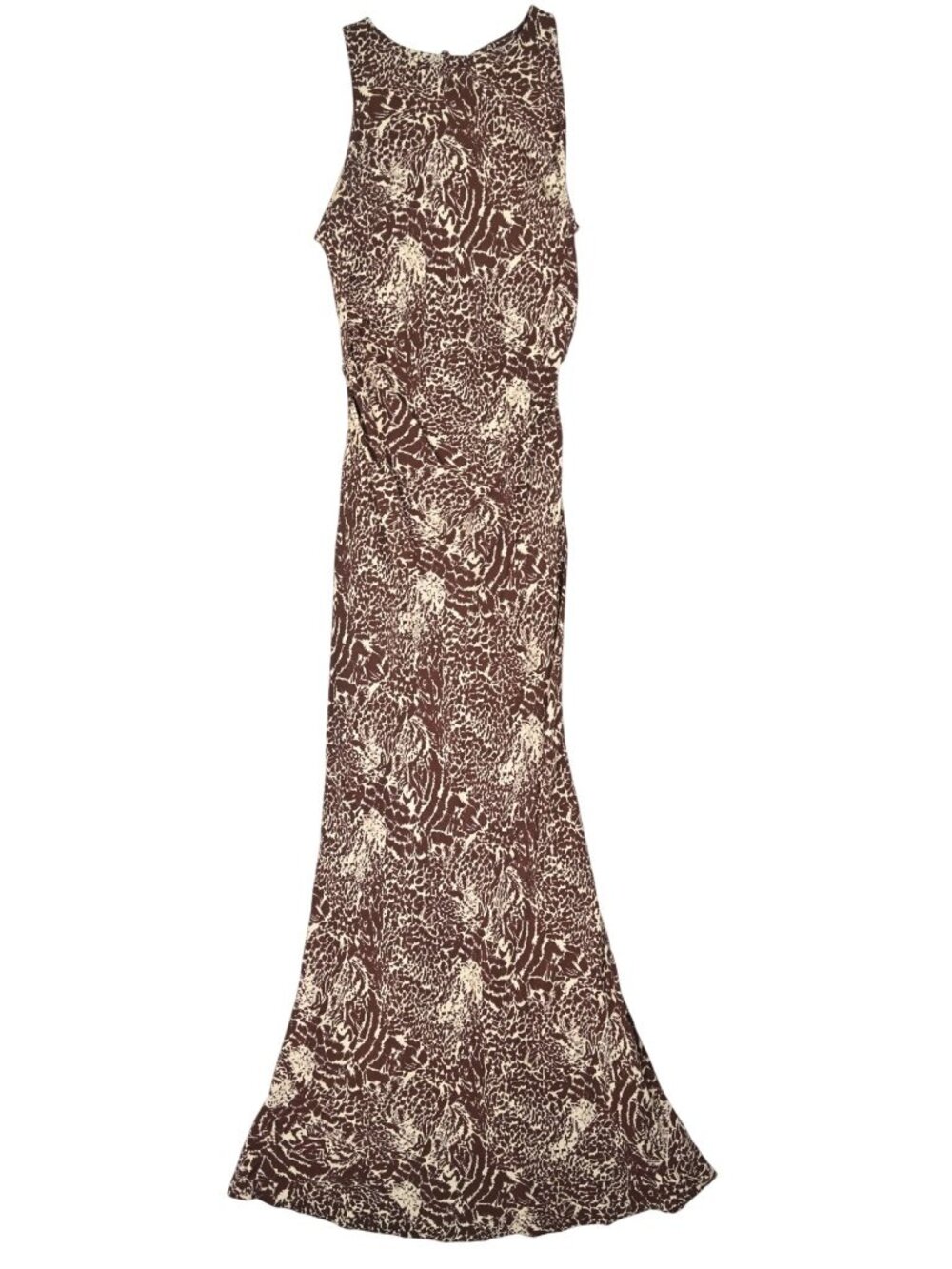 Faithfull the Brand Maxi Dress in Brown Animal Print